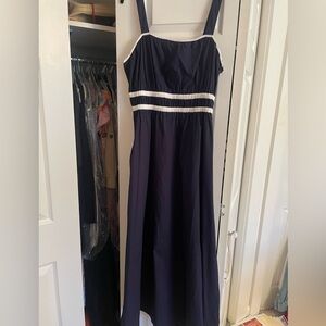 Classic Navy Blue Women's Maxi
